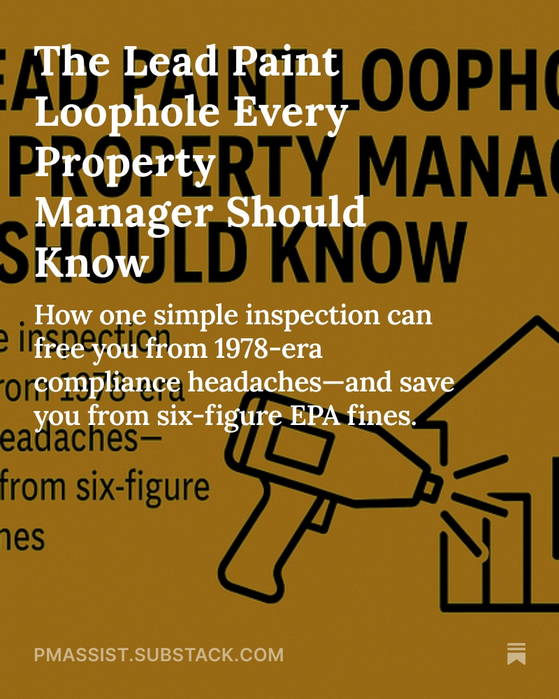 The Lead Paint Loophole Every Property Manager Misses
